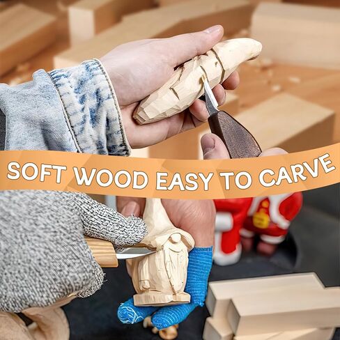 10PCS Basswood Carving Block, VIBRATITE Whittling Wood Carving Kit, Unfinished Bass Wood Block for Beginners Carving DIY Wood Carving Crafts (6"x2"x2", 2"x2"x2") in Kuwait