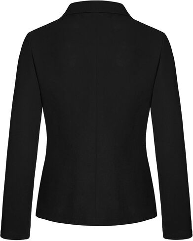 Womens Work Office Blazers Long Sleeve Single-Breasted Open Front Lapel Collar Blazer Jackets Suits with Pockets in Saudi Arabia