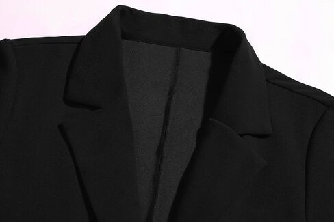 Womens Work Office Blazers Long Sleeve Single-Breasted Open Front Lapel Collar Blazer Jackets Suits with Pockets in Saudi Arabia