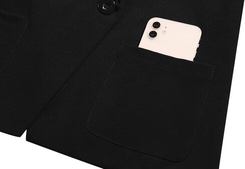 Womens Work Office Blazers Long Sleeve Single-Breasted Open Front Lapel Collar Blazer Jackets Suits with Pockets in Saudi Arabia