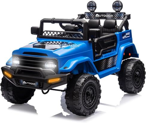 Outdoor Cruise 1 Seater 12V Ride-On Electric Car for Kids - Remote Control Ride-On Jeep Power Wheels, Battery Operated Cars for Kids with Parental Control for Safe Adventures – Red in Saudi Arabia