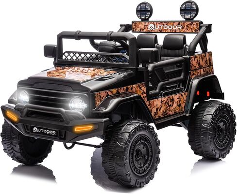 Outdoor Cruise 1 Seater 12V Ride-On Electric Car for Kids - Remote Control Ride-On Jeep Power Wheels, Battery Operated Cars for Kids with Parental Control for Safe Adventures – Red in Saudi Arabia