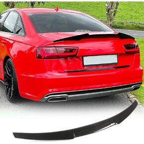 A6 Carbon Fiber Trunk Spoiler for Audi A6 C7 A6 Sline S6 2012-2018 Sedan Rear Spoiler Boot Lid High Kick Wing Lip Factory Outlet