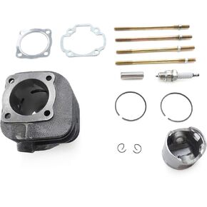 52MM Engine Piston Cylinder Gasket Kit Fit for Polaris Sportsman 90 2001 2002 2003 2004 2005 2006 Fit for Bombardier BRP Can-Am DS90 2002 2003 2004 2005 2006 Fit for Predator 90 2003-2006
