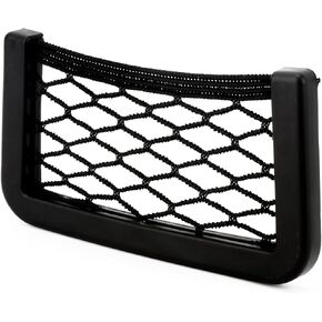 Small Cargo Net, Plastic Frame Automotive Cargo Net(3.1 x 7.3 Inch), Car Storage Pocket, RV Camper Accessories for Inside Storage Nets for Boats Phone Holder Mesh Net Pocket Car Pouch Truck Cargo Net