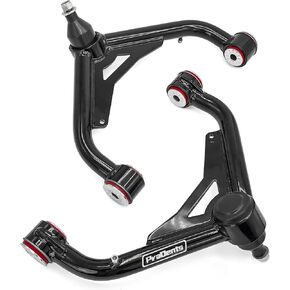 2-4" Lift Front Upper Control Arms for 2001-2010 Chevy Silverado/GMC Sierra 2500HD/3500HD 4WD, 2001-2006 Silverado/Sierra 1500HD, 2001-2004 Chevy/GMC 2500, Heavy-Duty Tubular Design with Ball Joints