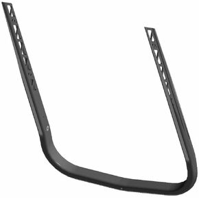 Polaris Snowmobile Rear Bumper Assembly, Aluminum, Black, Genuine OEM Part 1023919-067, Qty 1
