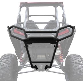 Rear Bumper Brush guard Compatible with 2019+ Polaris RZR XP 1000 (See Fitment) | Made of Heavy-Duty Steel Tubing | Resistant Power Coat Finish | Black