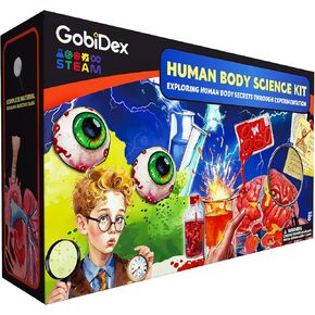 GobiDex Gross Science Experiments - Brain Dissection, Snot Making & Glowing Heart, Human Anatomy Science Kit for Kids, Educational STEM Toys, Birthday Gifts for Boys & Girls Ages 8-12