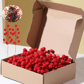 36 Pcs Christmas Tree Decorations,Artificial Red Berry Stems 8.5inch Berry Picks Holly Berries Branches for Christmas Decor Xmas Winter Holiday Home DIY Ornaments