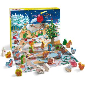 HABA My Very First Advent Calendar Farmyard Themed Wooden Animals, Reusable Advent Calendar & 2024 Advent Calendar Toddler Activities, Made in Germany
