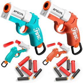Shell ejecting Pistol Soft Bullet Toy Gun Cheap Cool Stuff Realistic Look Real Hand Guns Stress Shot Dart Fake Shooting Game for Adult Under 10 Dollar Gifts for Age 14 Years Old (Green)