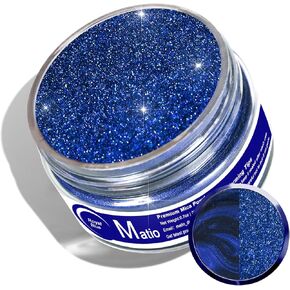 Matio Blue Mica Powder, 0.7oz/20g Premium Mica Pigment Powder Natural Epoxy Resin Color Pigment for Soap Dye, Bath Bombs, DIY Arts Crafts Additive Acrylic,Woodworking,Car Freshie Supplies (Royal Blue)