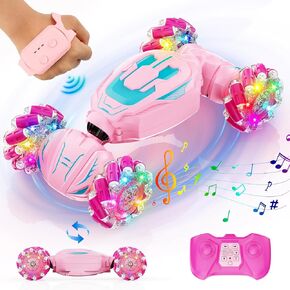 Remote Control Car - Gesture Sensing Stunt 2.4GHz 360° Rotating 4WD Transform RC Car, Brithday Gift for Boys Girls 4 5 6 7 8 9 10, Car Toys for 6+ Year Old