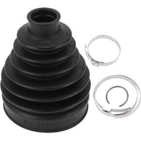 1 Set CV Joint Boot Kit for Infiniti EX35 2008-2012 for Infiniti FX35 09-12 Outer Constant Velocity Joint Boot W/Clamps No.39241CG027 Black Rubber