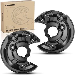 A-Premium Rear Side Brake Dust Shield Compatible with Select Volkswagen Models - Passat 2012-2014, Beetle 2012-2016, Eos 2009-2010 2012-2016 - Replace# 1Q0615611F, 1Q0615612F, 2-PC Set