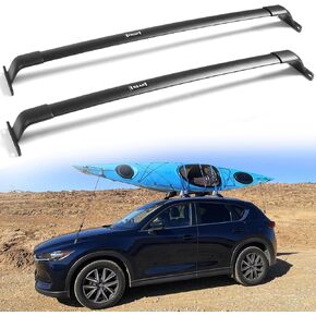 220LBS Roof Rack Cross Bars Fit for Mazda CX-5 CX5 2017-2025 Aluminum Cross Rails for Kayak Ski Canoe Bike Rack