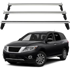 OCPTY Bed Rack for TACOMA Cargo Carrier Cargo Rack System Compatible for Silver Heavy Duty Roof Racks for Gutter Rail Mount Vehicles (Set of 3 racks) in Kuwait