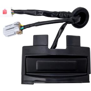 Hatch Release Button Trunk Latch with Camera - Compatible with Veloster 2012-2017 - Rear Trunk Hatch Release Switch Buttons Outside HDL Lock Assembly-T Lid Replace 81260-2V010
