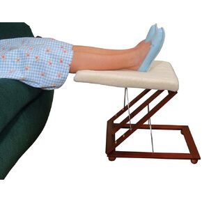Adjustable Foot Stool with Fleece Foam Cushion by SkyMall