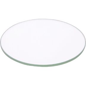 Plymor Round 3mm Non-Beveled Clear Glass, 3.5 inch x 3.5 inch (Pack of 2)