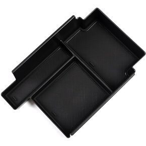 smabee Center Console Organizer Tray Compatible with 2022 2023 2024 Nissan Pathfinder S/SV/SL/Rock Creek/Platinum Central ConsoleStorage Insert Box ABS Armrest Box Organizer Interior Accessories Black