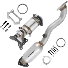 Catalytic Converter Compatible with Honda CRV CR-V 2010-2011 2.4L l4 Front Rear Catalytic Convertor Direct-fit 641415 642818 (EPA Compliant)