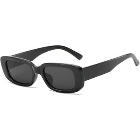 Rectangle Sunglasses for Women Men,Retro Fahion Narrow Square Sunglasses 90s Vintage Y2K Glasses UV 400
