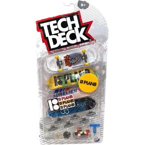 TECH DECK Sk8shop Bonus Pack Mini Finger Skateboard Multi Pack 2022 Series (Plan B (4 Pack))