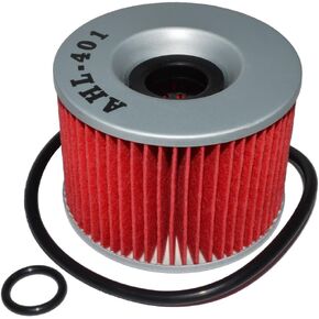 AHL 401 Oil Filter for Kawasaki EX250R Ninja 250 1986-2012 KZ440A/KZ440D 440 1980-1983 KZ750E KZ750 E 750 1980-1982