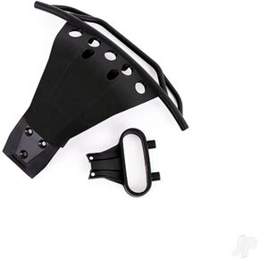 Traxxas 6835X Black Front Bumper and Mount for Slash 4x4 with Light Kit