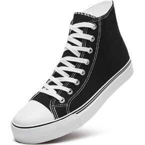 ZGR Men's High Top Canvas Sneakers Lace Up Classic Casual Walking Shoes
