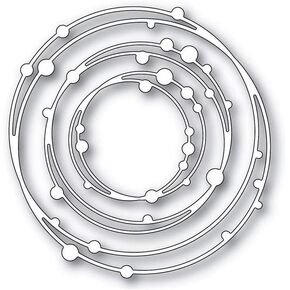 Huang 3D Spotty Line Circle Nesting Frame Metal Cutting Dies for Greeting Card Making DIY Scrapbooking Album Decorative Embossing Craft Scrapbooking Cutting Dies Card Making Accessories