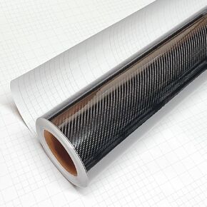 DIYAH High Gloss 6D Black Carbon Fiber Vinyl Wrap Sticker with Air Release Bubble Free Anti-Wrinkle (120" X 60" / 10FT X 5FT)