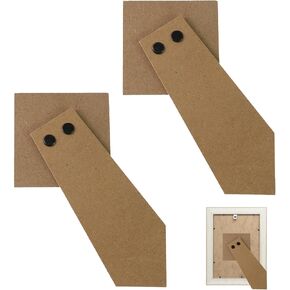 Crapyt 2 PCS Easel Back Picture Frame Easel Picture Easel Photo Frame Easel Back for Photo Frames, Canvases (Self-Adhesive) 5.75"