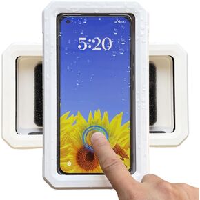 GAJUST Shower Phone Holder Waterproof,480° Rotating Shower Phone Holder with HD Touch Screen,Shower Accessories for Bathroom Bathtub Kitchen Wall Mirror for 4" - 7" Cell Phone