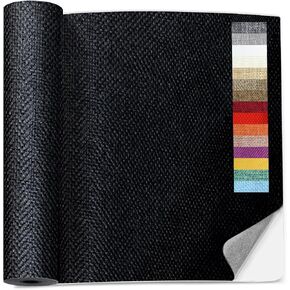 17 X 78 inch Linen Fabric Repair Patch, Self Adhesive Fabric Patches for Furniture, 16 Colors Couch Patch Repair Fabric, Fabric Upholstery Repair Kit for Sofa, Chair, Clothing(Light Grey)