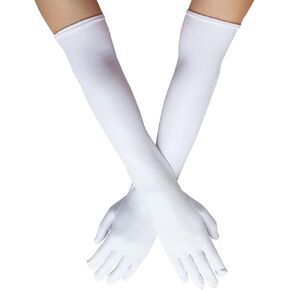 Halloween Leather Gloves for Women,Long Leather Gloves for Women,Womens Long Leather Finger Gloves Elbow Length 1920s