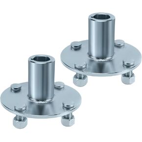 JAVIK 2 Set Axle Hub 4" x 4" Compatible With Go-Kart Quad ATV Trike With 8 Inch Front & Rear Wheel