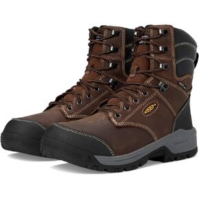 KEEN Utility Men's Evanston 8" Soft Toe Waterproof Insulated Durable Construction Work Boots