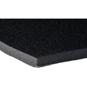 FatMat Hood-Liner 34" x 54" x 3/4" Thick Self-Adhesive Automotive Sound Deadening Hood Liner - Black Urethane Face