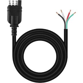 4 دبوس مقطورة الأسلاك تسخير 3FT، 18 AWG 4 طريقة شقة مقطورة الأسلاك تمديد موصل تسخير السيارة الجانب مقطورة الجانب 4 الشق مقطورة ضوء المكونات مقطورة وصلة وصلة الأسلاك تمديد in Kuwait