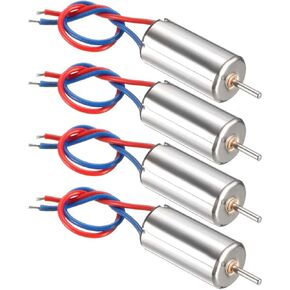 uxcell 4PCS DC 3V 40000RPM Coreless Micro Motor 612 6x12mm for Airplane Model RC