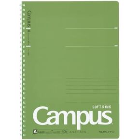 KOKUYO Campus Soft Ring Notebook, Semi-B5, A 7mm Dot Ruled, 29 Lines, 40 Sheets, Pink, Japan Import (SU-S111AT-P)