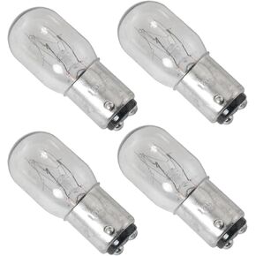 4PCS 15W 120V Silver Household Sewing Machine Incandescent Bulb Base Sewing Machine Light Bulb