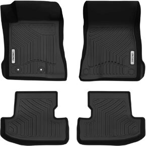 oEdRo Truck Bed Mat Fit for 2015-2024 Ford F150 & Lightning 5.5 FT Vehicle Bed Liner, TPE All Weather Protection F-150 Heavy Duty Pickup Bed Liner Accessories, Black