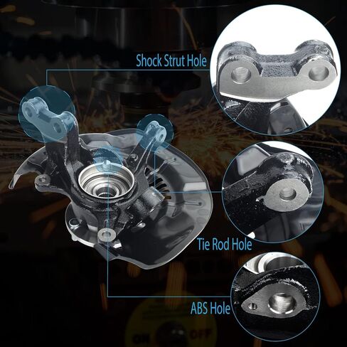 مجموعة محمل محور عجلة مفصل القيادة للركاب الأمامي الأيمن متوافق مع هايلاندر FWD 2008-2017 RX350 2010-2015 RX450h 2010-2015 698-432 in Kuwait