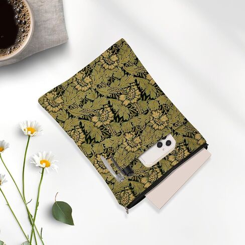 Vintage Flowers Book Sleeve Floral Book Accessories Book Lovers Gifts Waterproof Book Cover Book Pouch Book Protector Bookish Gifts for Readers Women Girls Sister Niece Graduation Christmas Birthday in Saudi Arabia