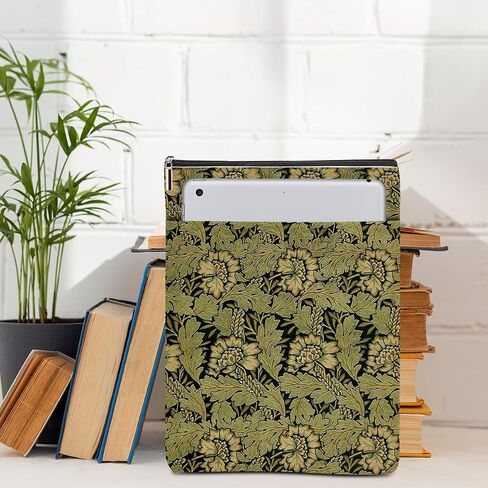 Vintage Flowers Book Sleeve Floral Book Accessories Book Lovers Gifts Waterproof Book Cover Book Pouch Book Protector Bookish Gifts for Readers Women Girls Sister Niece Graduation Christmas Birthday in Saudi Arabia
