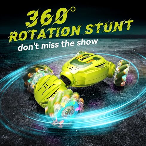 Remote Control Car - Gesture Sensing Stunt 2.4GHz 360° Rotating 4WD Transform RC Car, Brithday Gift for Boys Girls 4 5 6 7 8 9 10, Car Toys for 6+ Year Old in Saudi Arabia